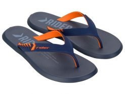 Buty klapki sportowe japonki męskie Rider R1 Prime. Niebieskie klapki Rider, z materiału. Za 99.00 zł.