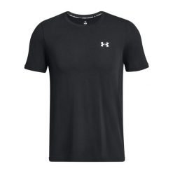 Koszulka Under Armour Vanish Seamless. Czarne buty treningowe Under Armour, bez wzorów, z materiału, na fitness i siłownię. Za 203.90 zł.