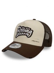 New Era Czapka z daszkiem Motosport 60595302 Beżowy. Brązowe czapki z daszkiem New Era, bez wzorów, z bawełny. Za 99.99 zł.