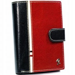 Portfel męski Rovicky 331L-RBA-D BLACK-RED czarno-czerwony. Czarne portfele ROVICKY, bez wzorów. Za 84.00 zł.