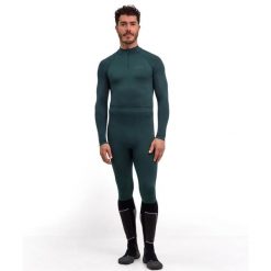 Legginsy Falke Warm. Czarne legginsy długie sportowe Falke, xl, bez wzorów, z materiału. Za 367.50 zł.