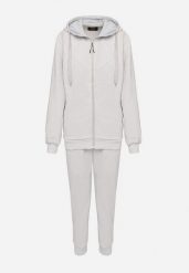 Szary Komplet Dresowy Bluza z Kapturem i Joggery Rerialda. Szare bluzy z kapturem Born2be, na co dzień, l, bez wzorów, z dresówki, klasyczne. W wyprzedaży za 152.99 zł.