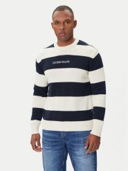 Guess Jeans Sweter M4BR37 Z3HM1 Écru Regular Fit. Swetry rozpinane Guess Jeans, m, z aplikacjami, z bawełny, bez kołnierzyka, bez ramiączek. Za 309.99 zł.