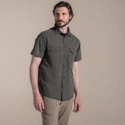 Koszula Craghoppers Kiwi II. Brązowe koszule Craghoppers, m, bez wzorów, bez kołnierzyka, bez ramiączek. Za 234.80 zł.