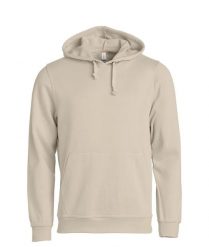 Clique Basic Hoody unisex bluza z kapturem – light khaki. Zielone bluzy z kapturem CLIQUE, xs, bez wzorów, z bawełny, z kapturem. Za 172.49 zł.