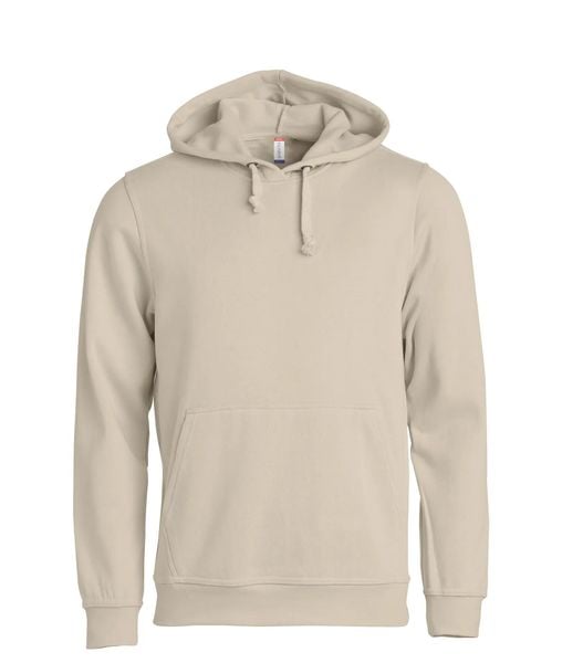 Clique Basic Hoody unisex bluza z kapturem – light khaki. Zielone bluzy z kapturem CLIQUE, xs, bez wzorów, z bawełny, z kapturem. Za 172.64 zł.