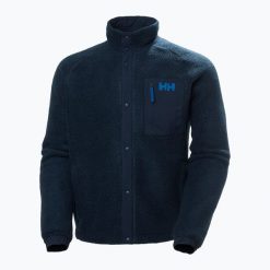 Bluza męska Helly Hansen Panorama Pile Snap. Niebieskie bluzy bez kaptura Helly Hansen, m, bez wzorów, z materiału, bez kaptura. Za 613.95 zł.
