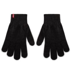 Rękawiczki Męskie Levi's®. Szare rękawiczki bez wzorów. Za 69.99 zł.