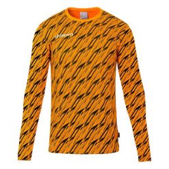 Koszulka bramkarska z długim rękawem Uhlsport Progressive. Brązowe bluzki z długim rękawem Uhlsport, bez wzorów, bez kołnierzyka, bez ramiączek. Za 177.50 zł.