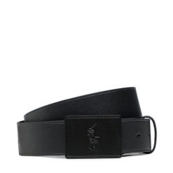 Pasek Męski Polo Ralph Lauren. Czarne paski Polo Ralph Lauren, bez wzorów. Za 369.99 zł.