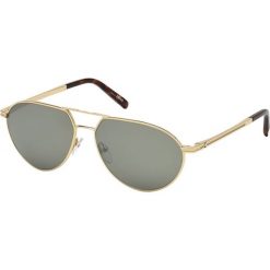 Okulary przeciwsłoneczne "MB714S/S" w kolorze złotym. Żółte okulary przeciwsłoneczne marki Roberto Cavalli, Balenciaga, Versace. W wyprzedaży za 489.95 zł.