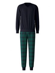 Calida Piżama w kolorze granatowo-zielonym rozmiar: L. Niebieskie piżamy Calida, l, bez wzorów, z bawełny, bez ramiączek. Za 199.03 zł.