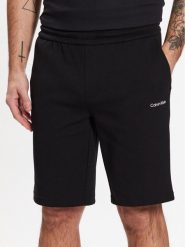 Calvin Klein Szorty sportowe Micro Logo K10K111208 Czarny Regular Fit. Czarne krótkie spodenki sportowe CALVIN KLEIN, m, bez wzorów, z syntetyku. Za 219.99 zł.