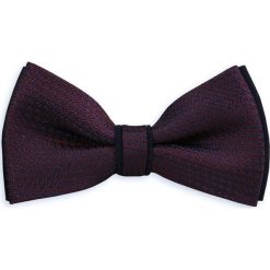 Fioletowa Elegancka Mucha z Granatowym Podbiciem -EM Men's Accessories- Męska, w Drobny Wzór. Niebieskie krawaty i muchy Em men's accessories, bez wzorów. Za 49.99 zł.