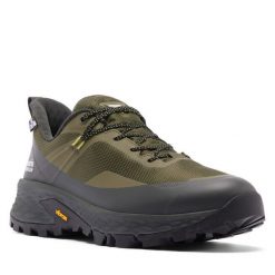 Trekkingi Columbia. Zielone buty trekkingowe Columbia, bez wzorów, bez zapięcia. Za 599.99 zł.