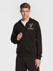 New Era Bluza Milwaukee Bucks NBA Script 60284687 Czarny Regular Fit. Czarne bluzy New Era, l, bez wzorów, z bawełny, bez kaptura. Za 239.99 zł.