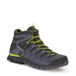 Buty trekkingowe męskie Aku Alterra Gore-tex. Czarne buty turystyczne Aku, bez wzorów, z gore-texu, bez zapięcia, trekkingowe, gore-tex. Za 399.00 zł.