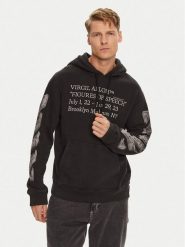 Off-White Bluza OMBB034G22FLE0011061 Czarny Regular Fit. Czarne bluzy Off-White, m, bez wzorów, z bawełny, bez kaptura. Za 529.99 zł.