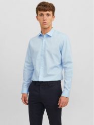 Jack&Jones Koszula 12187222 Błękitny Slim Fit. Niebieskie koszule Jack&Jones, m, bez wzorów, z syntetyku, bez kołnierzyka, bez ramiączek. Za 79.99 zł.