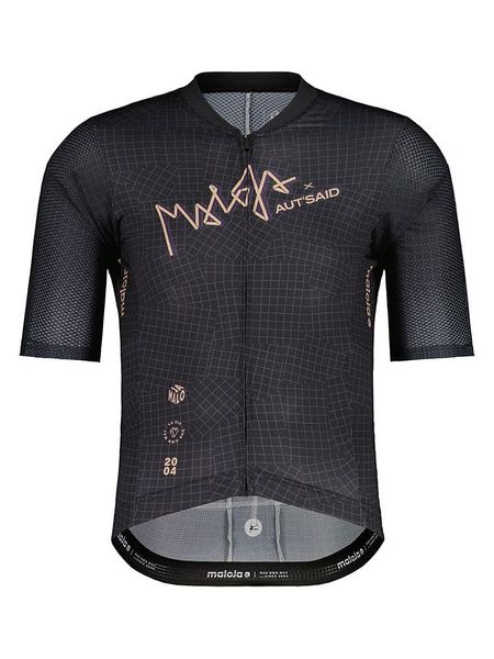 Maloja Koszulka kolarska "PaulM. Gravel" w kolorze czarno-beżowym rozmiar: XS. Brązowe t-shirty sportowe Maloja, bez wzorów, z materiału, bez ramiączek, rowerowe. Za 258.52 zł.