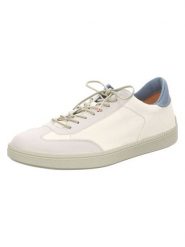 Think! Skórzane sneakersy w kolorze biało-błękitnym rozmiar: 44,5. Białe buty sportowe casual Think!, bez wzorów, z materiału, bez zapięcia. Za 426.99 zł.