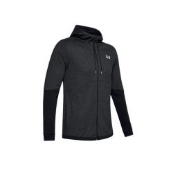 Bluza z kapturem Under Armour DOUBLE KNIT FULL ZIP. Czarne bluzy z kapturem Under Armour, xs, bez wzorów, z bawełny, z kapturem. Za 323.55 zł.