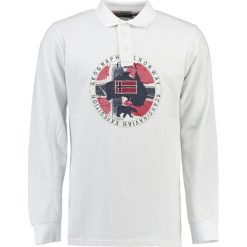 Koszulka polo "Kexpedition" w kolorze białym. Koszulki polo marki Geographical Norway Men. W wyprzedaży za 108.95 zł.