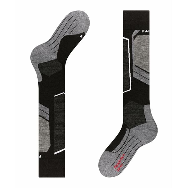 Podkolanówki Falke SK4. Czarne skarpety Falke, bez wzorów. Za 222.00 zł.