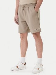 Tommy Hilfiger Szorty sportowe Logo MW0MW43068 Beżowy Regular Fit. Brązowe krótkie spodenki sportowe Tommy Hilfiger, m, bez wzorów, z bawełny. Za 369.99 zł.