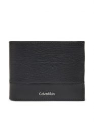 Calvin Klein Portfel męski Subtle Mix Trifold 10Cc W/Coin K50K512847 Czarny. Czarne portfele CALVIN KLEIN, bez wzorów, ze skóry. Za 279.99 zł.