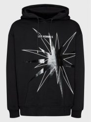 Les Hommes Bluza LF2252020741 Czarny Regular Fit. Czarne bluzy Les Hommes, l, bez wzorów, z bawełny, bez kaptura. Za 2,139.00 zł.