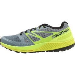 Salomon SENSE ESCAPE Obuwie do biegania Szlak stormy weather/acid lime/lime green. Buty do biegania marki Salomon. W wyprzedaży za 374.25 zł.