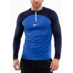 Bluza Męska Nike Academy Rozpinana Zamek 1/4 Sportowa Treningowa r. XL. Niebieskie bluzy z kapturem Nike, m, bez wzorów, z kapturem. Za 156.00 zł.