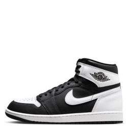 Buty do chodzenia męskie Nike Air Jordan 1 Retro High OG. Czarne buty sportowe casual Nike, bez wzorów, z materiału, bez zapięcia, nike air jordan. Za 816.00 zł.