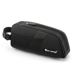 Torba na ramę roweru na narzędzia. Czarne torby na ramię WEST BIKING, bez wzorów, z poliesteru, na ramię, bez dodatków. Za 57.00 zł.