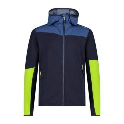 Kurtka męska hybrydowa męska CMP 33L6607. Niebieskie kurtki CMP, l, bez wzorów, bez kaptura. W wyprzedaży za 230.99 zł.