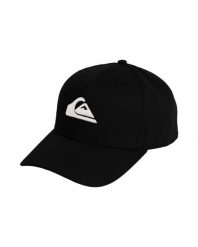 Czapka dla Mężczyzn DECADES Czarny. Czarne czapki z daszkiem Quiksilver, bez wzorów, z bawełny. Za 94.99 zł.