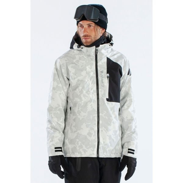 Kurtka Męska Snowboardowa SURFANIC STX 10.000 Orion WhiteMap. Białe kurtki narciarskie i snowboardowe SURFANIC, m, bez wzorów, narciarskie. Za 1,199.99 zł.