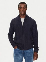 Guess Kardigan Luis M4BR52 Z2ZK2 Granatowy Regular Fit. Niebieskie swetry rozpinane Guess, m, z aplikacjami, z wiskozy, bez kołnierzyka, bez ramiączek. Za 259.99 zł.
