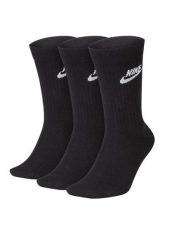 SKARPETY Nike Sportswear Everyday, Dla obu płci. Czarne skarpety Nike, bez wzorów, z materiału. Za 76.99 zł.