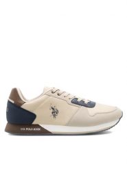 U.S. Polo Assn. Sneakersy NOBIL011M/CNH1 Beżowy. Brązowe buty sportowe casual U.S. Polo Assn., bez wzorów, z materiału, bez zapięcia. Za 175.99 zł.