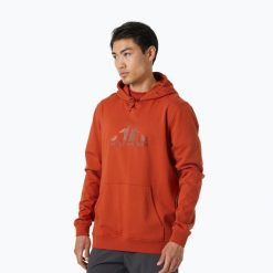 Bluza trekkingowa męska Helly Hansen Nord Graphic Pull Over Hoodie. Czerwone bluzy Helly Hansen, m, bez wzorów, bez kaptura. Za 119.99 zł.