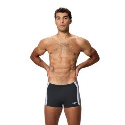 Spodenki pływackie męskie Speedo Solid Splice Aquashort. Czarne krótkie spodenki sportowe Speedo, m, bez wzorów. Za 159.99 zł.