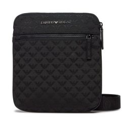 Saszetka Emporio Armani. Czarne torby na ramię Emporio Armani, bez wzorów, małe, bez dodatków. Za 609.99 zł.