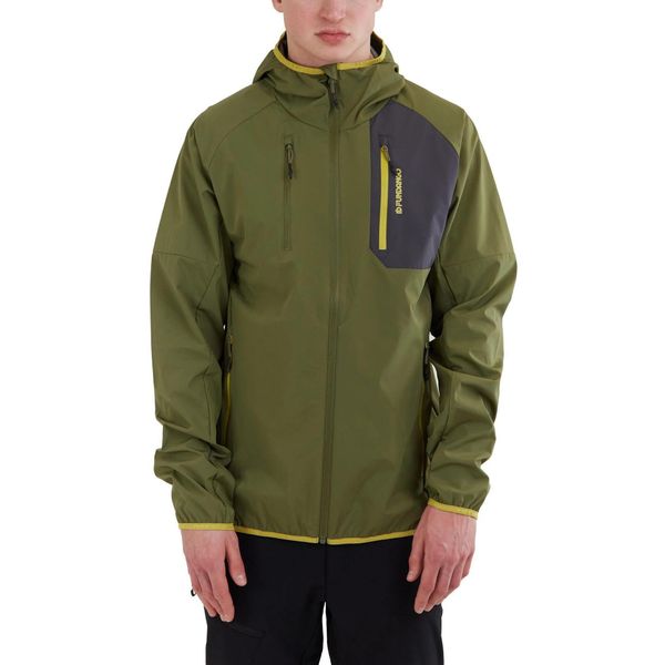 Kurtka softshellowa męska Fundango Alloy Hooded Softshell. Zielone kurtki Fundango, na zimę, m, bez wzorów, z softshellu, bez kaptura. Za 549.90 zł.