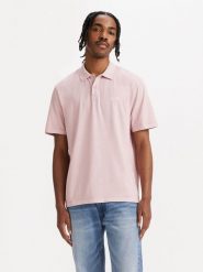 Levi's Koszulka polo w kolorze jasnoróżowym rozmiar: XL. Różowe koszulki polo sportowe Levi's®, s, bez wzorów, z bawełny, bez kołnierzyka, bez ramiączek. Za 93.07 zł.