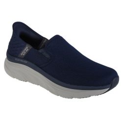 Buty sportowe Sneakersy męskie, Skechers D'Lux Walker-Orford Slip-ins. Niebieskie buty sportowe casual Skechers, bez wzorów, bez zapięcia. Za 399.99 zł.