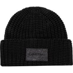 Czapka CALVIN KLEIN - Ingmar Hat K50K503236 001. Czarne czapki zimowe marki CALVIN KLEIN, z materiału. W wyprzedaży za 169.00 zł.