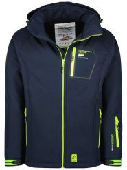 Geographical Norway Kurtka softshellowa "Riziere" w kolorze granatowym rozmiar: M. Niebieskie kurtki outdoor i hardshell Geographical Norway, m, bez wzorów, z materiału, bez kaptura. Za 223.99 zł.