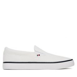 Tenisówki Tommy Hilfiger. Białe trampki Tommy Hilfiger, m, bez wzorów, bez zapięcia. Za 359.99 zł.